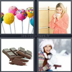 Solution 4 Images 1 Mot Sucette Peignoir Chocolat Froid 4 Lettres