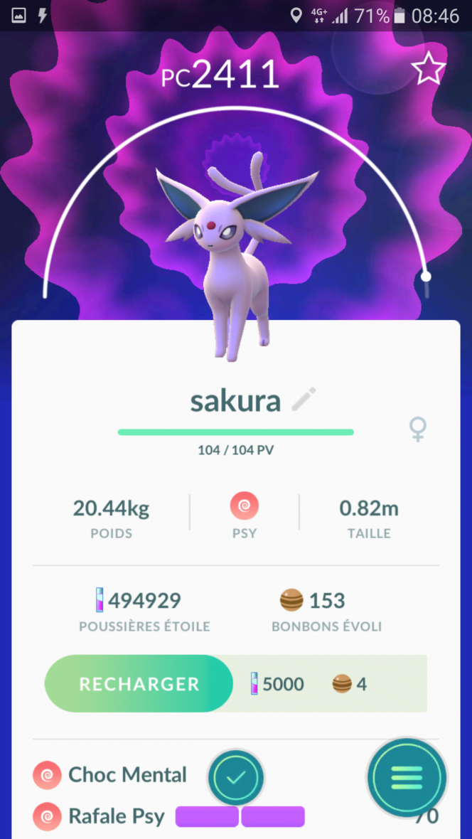 Evoluer Evoli En Mentali Pokemon Go [TUTO] Comment avoir Mentali dans Pokemon Go