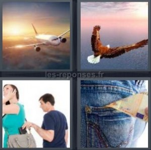 4 images 1 mot réponse avion jeans