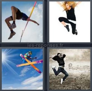 4 images 1 mot surf neige saut 9 lettres
