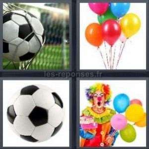 4 images 1 mot ballon de baudruche foot filet