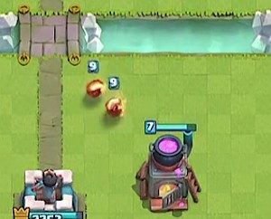 fournaise en pleine action dans Clash Royale