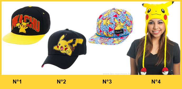 casquette pikachu