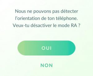 desactiver mode ra pokemon go