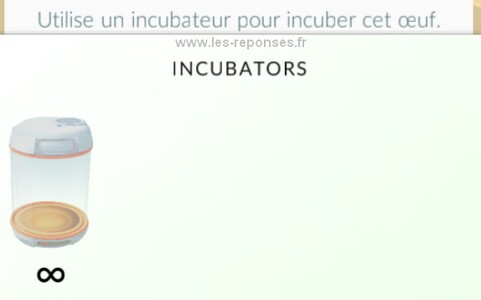 incubateur pokemon go erreur