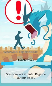 barre chargement coincée pokemon go