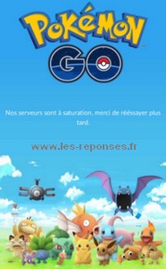 serveur à saturation pokemon go