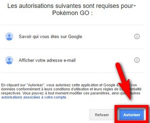 donner votre autorisation à poke advisor