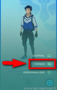 menu copain pokemon go