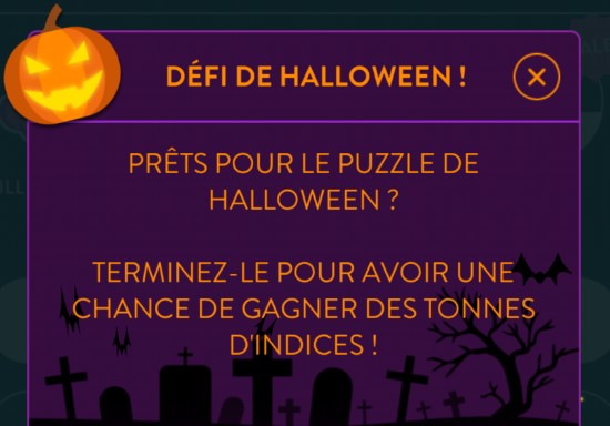 wordbrain defi halloween 2016