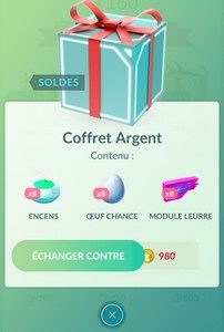 coffret argent