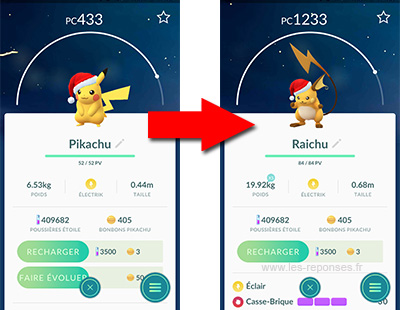 pikachu et raichu de noël