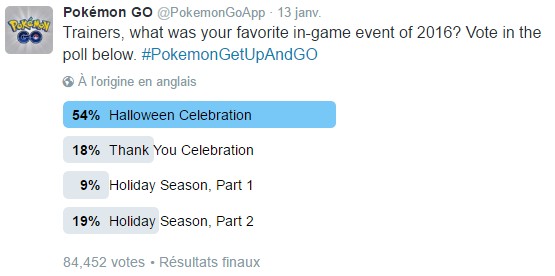 sondage event pokemon go