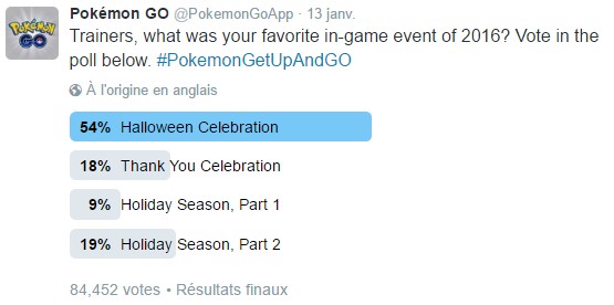 sondage event pokemon go