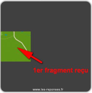 premier fragment reçu pour la chasse à l'oeuf d'or