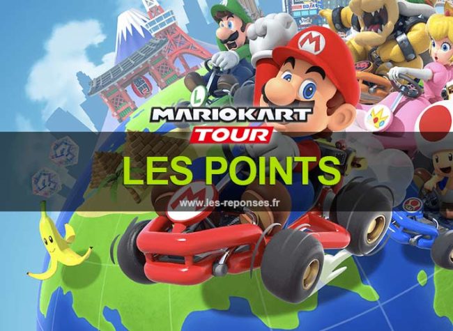 les points dans mario kart tour