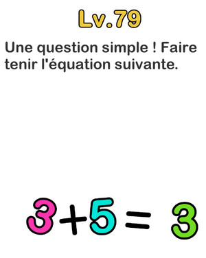 solution niveau 79 brain out