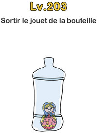 jouet bouteille brain out niveau 203 solution