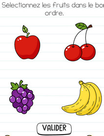 brain test solution niveau 110 fruits