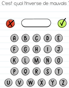 inverse mauvais brain test niveau 169 solution