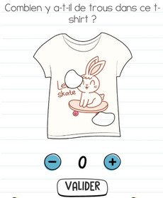 brain test tee shirt trou niveau 29