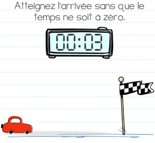 brain test niveau 37 course voiture