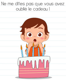 brain test niveau 64 anniversaire gateau solution