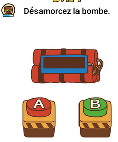 solution niveau 14 brain boom dynamite bombe