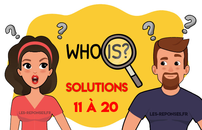 solutions who is 11 à 20