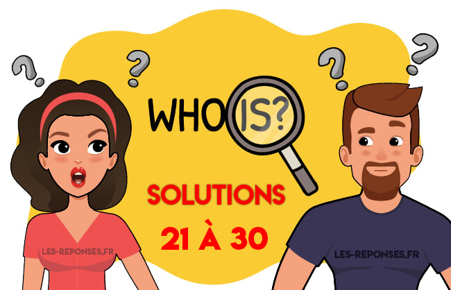 solutions who is 21 à 30