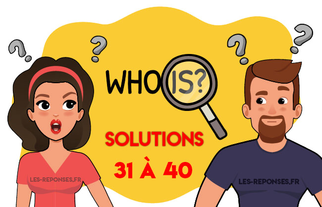 solutions who is 31 à 40