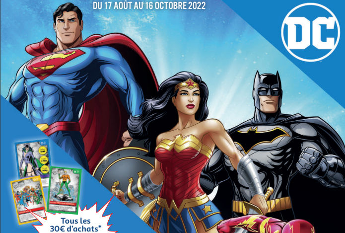 carte dc comics auchan 2022