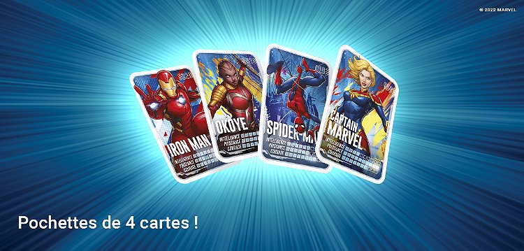 cartes Marvel 2022 Leclerc au choix pour l'album Pars en mission