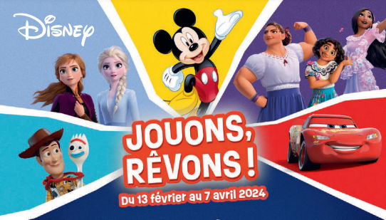 disney auchan 2024 collection carte image